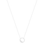 Collier argent 925 et zirconias 45cm - vue 2