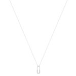 Collier argent 925 et zirconias 45cm - vue 2