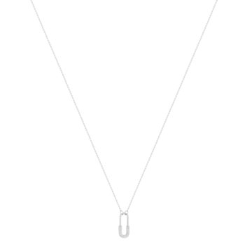 Collier argent 925 et zirconias 45cm