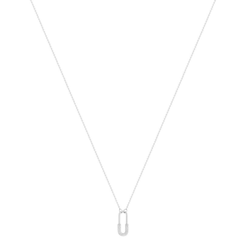 Collier argent 925 et zirconias 45cm - vue 2