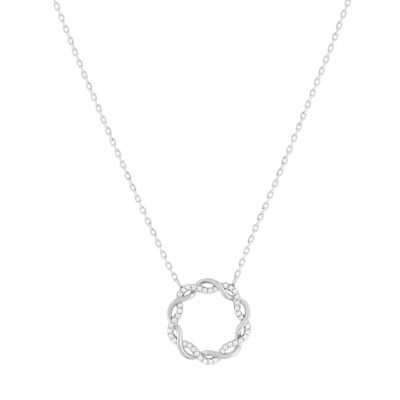 Necklace silver 925 and zirconias 45cm