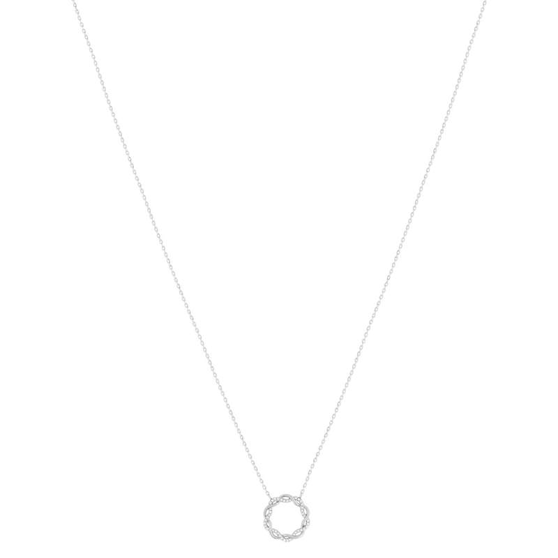 Collier argent 925 et zirconias 45cm - vue 2
