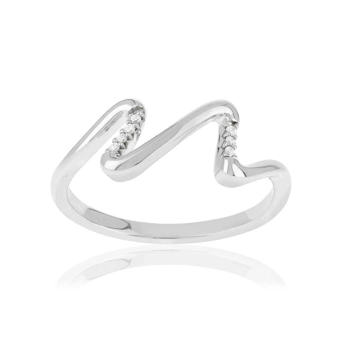 Bague argent 925 et zirconias