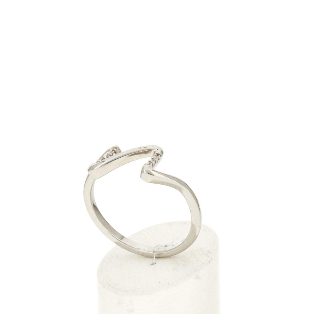 Bague argent 925 et zirconias - vue 3