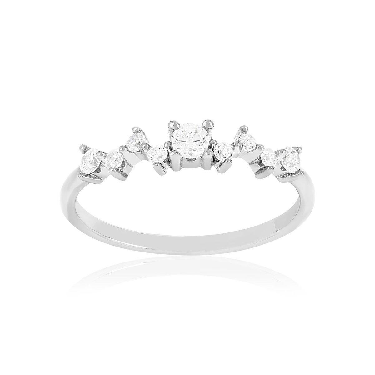 Bague argent 925 et zirconias