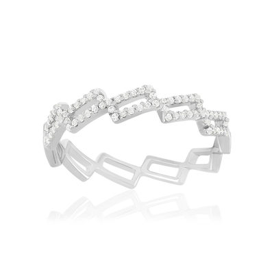 Bague argent 925 et zirconias