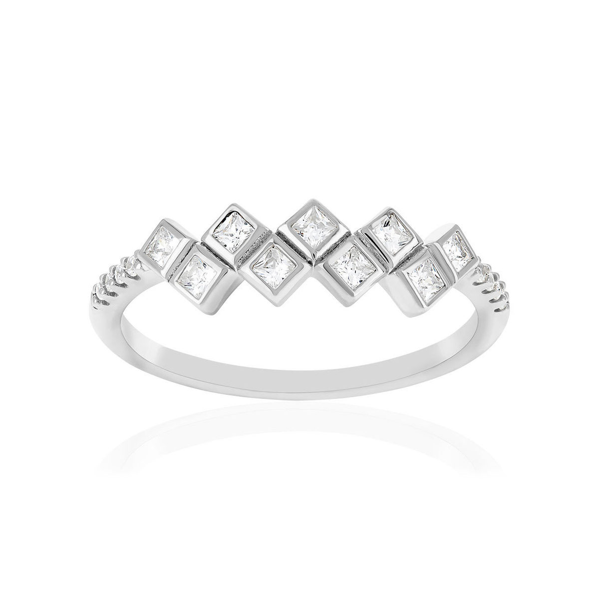 Bague argent 925 et zirconias