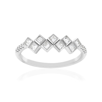 Bague argent 925 et zirconias