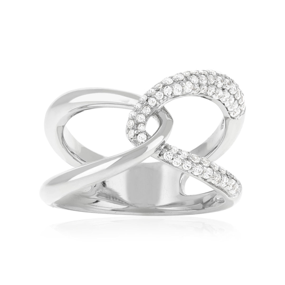 Bague argent 925 et zirconias