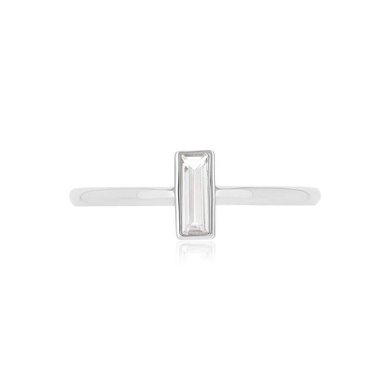 Bague argent 925 zirconia - vue 3