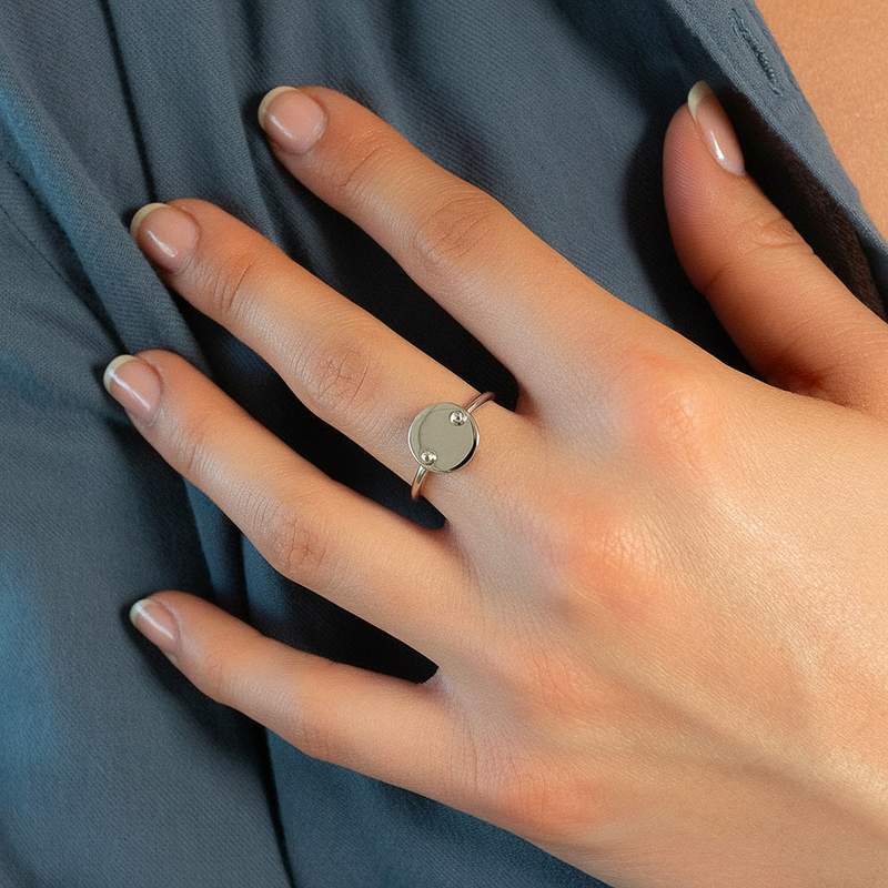 Bague argent 925 - vue porté 1