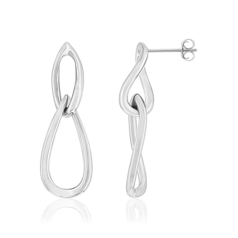 Boucles d'oreilles argent 925 pendantes - vue 1