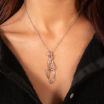 Collier argent 925 45cm - vue porté 1