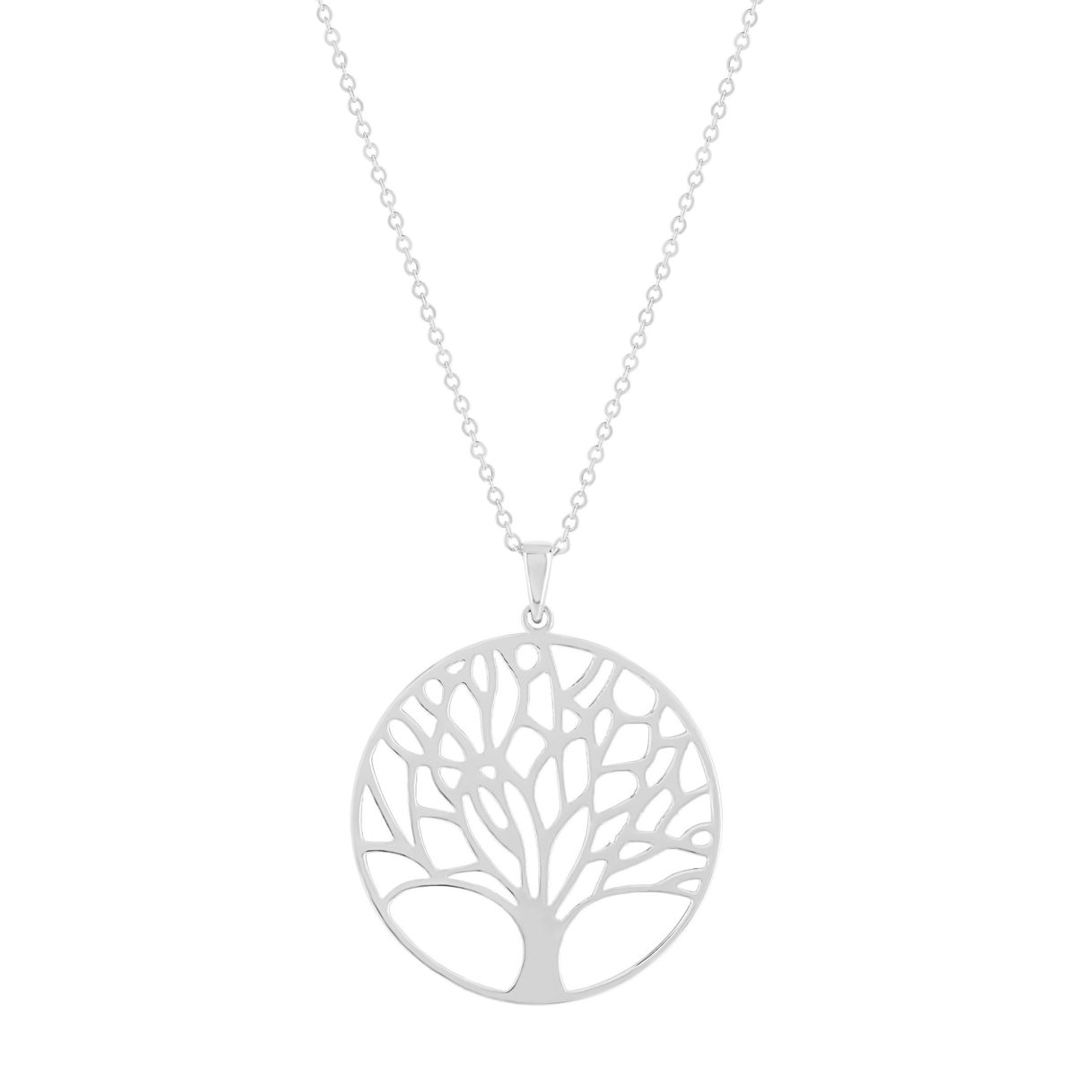 Collier argent 925 motif arbre de vie 45cm