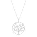 Collier argent 925 motif arbre de vie 45cm - vue 1