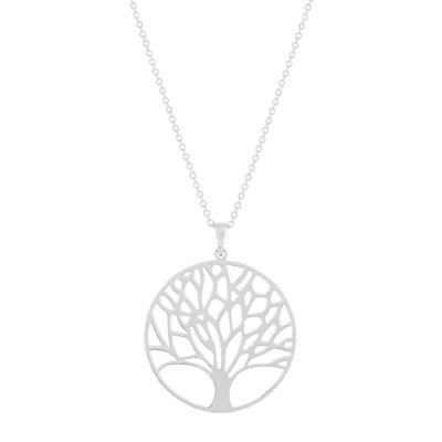 Collier argent 925 motif arbre de vie 45cm - vue 1