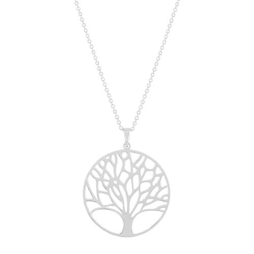 Collier argent 925 motif arbre de vie 45cm