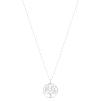 Collier argent 925 motif arbre de vie 45cm