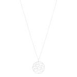 Collier argent 925 motif coeurs 45cm - vue 2
