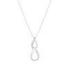 Collier argent 925 et zirconias 45cm - vue V1