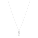 Collier argent 925 et zirconias 45cm - vue 2