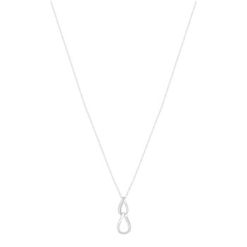 Collier argent 925 et zirconias 45cm