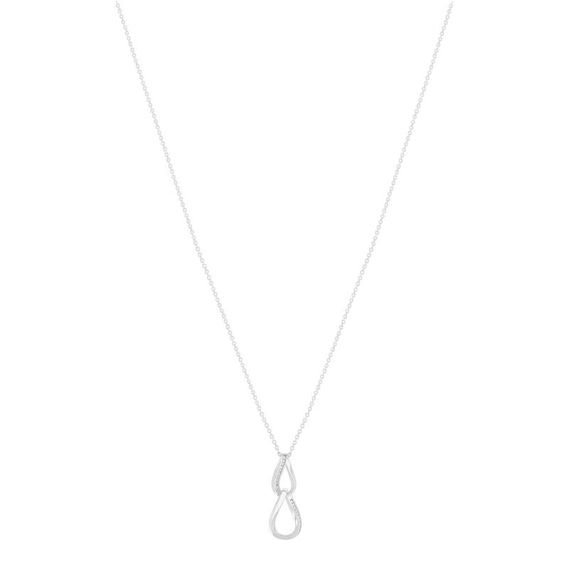 Collier argent 925 et zirconias 45cm - vue 2