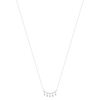 Collier argent 925 et zirconias motif étoiles 45cm - vue V2