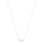 Collier argent 925 et zirconias motif étoiles 45cm - vue 2