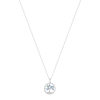 Collier argent 925 et zirconias motif arbre de vie 45cm - vue V2