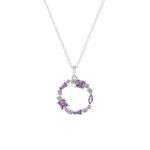 Collier argent 925 et zirconias 45cm - vue 1