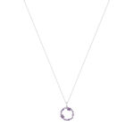 Collier argent 925 et zirconias 45cm - vue 2