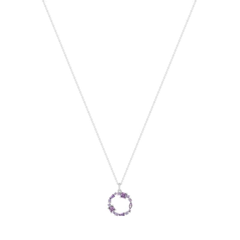 Collier argent 925 et zirconias 45cm - vue 2