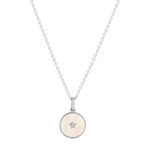 Collier argent 925 nacres motif étoile 45cm - vue 1
