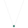 Collier argent 925 malachites 45cm - vue V2