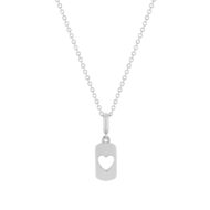 Collier argent 925 coeur 45cm