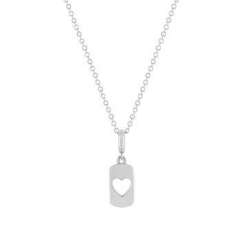 Collier argent 925 coeur 45cm