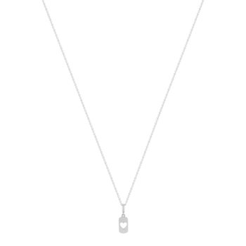 Collier argent 925 coeur 45cm