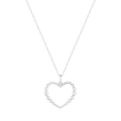 Collier argent 925 coeur 45cm