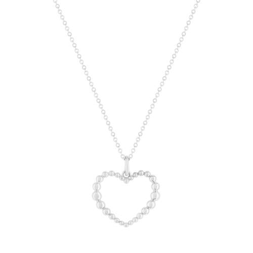 Collier argent 925 coeur 45cm