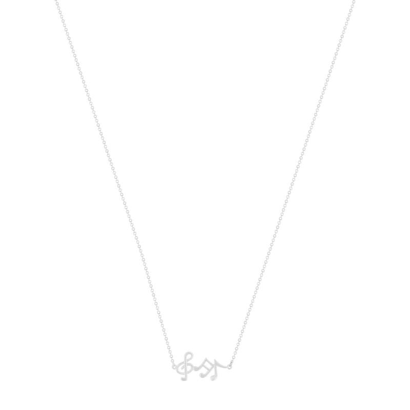 Collier argent 925 notes de musique 45cm - vue 2