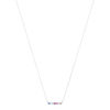 Collier argent 925 zirconias multicolores 45cm - vue V2