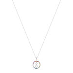 Collier argent 925 et zirconias motif infini 45cm - vue 2