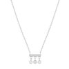 Collier argent 925 et zirconias 45cm - vue V1