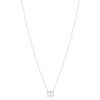 Collier argent 925 et zirconias 45cm - vue V2