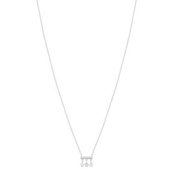 Collier argent 925 et zirconias 45cm