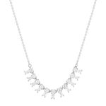 Collier argent 925 et zirconias 45cm - vue 1