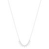 Collier argent 925 et zirconias 45cm - vue V2