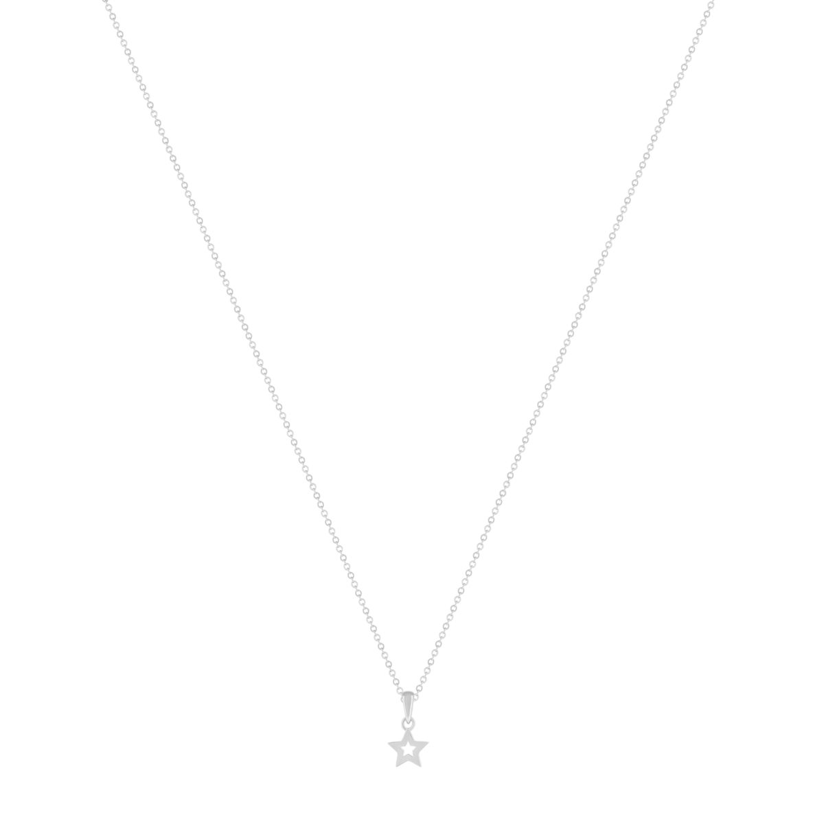 Collier argent 925 étoile 45cm - vue 2