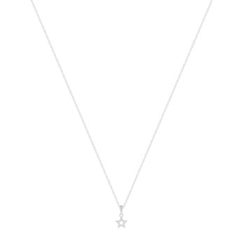 Collier argent 925 étoile 45cm